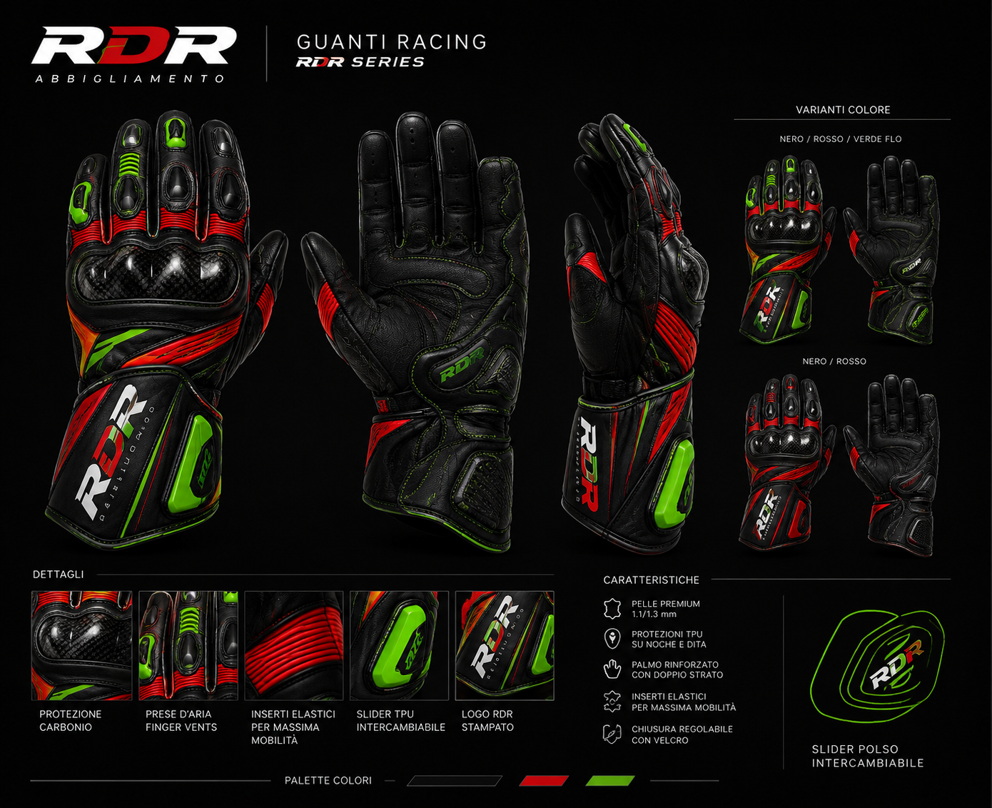Guanti da moto personalizzati